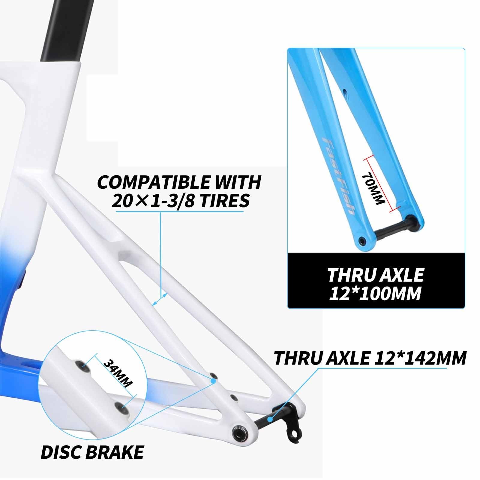 Amazon | 451 BMXフレームセット 20インチ カーボンファイバー ロード
